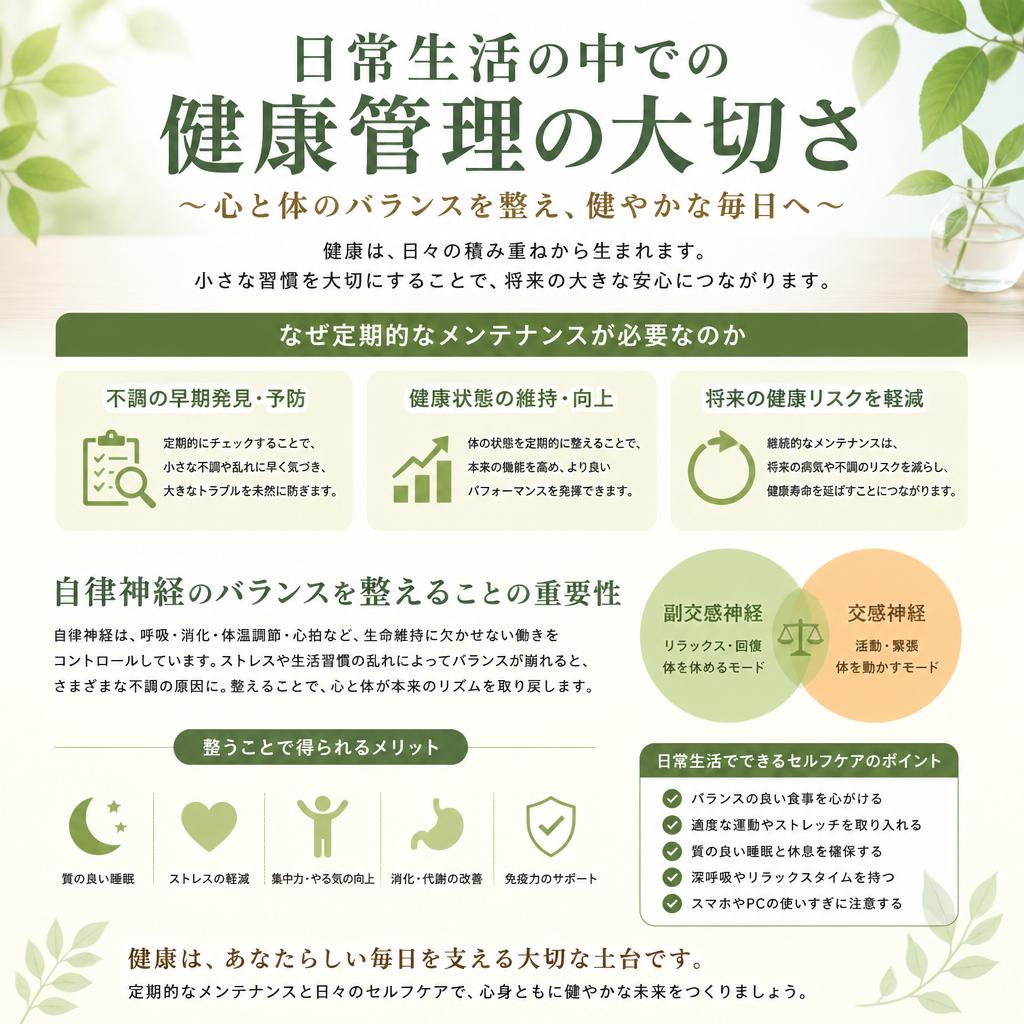健康管理の重要性