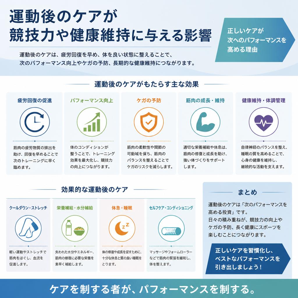 なぜ運動後のケアが重要なのか