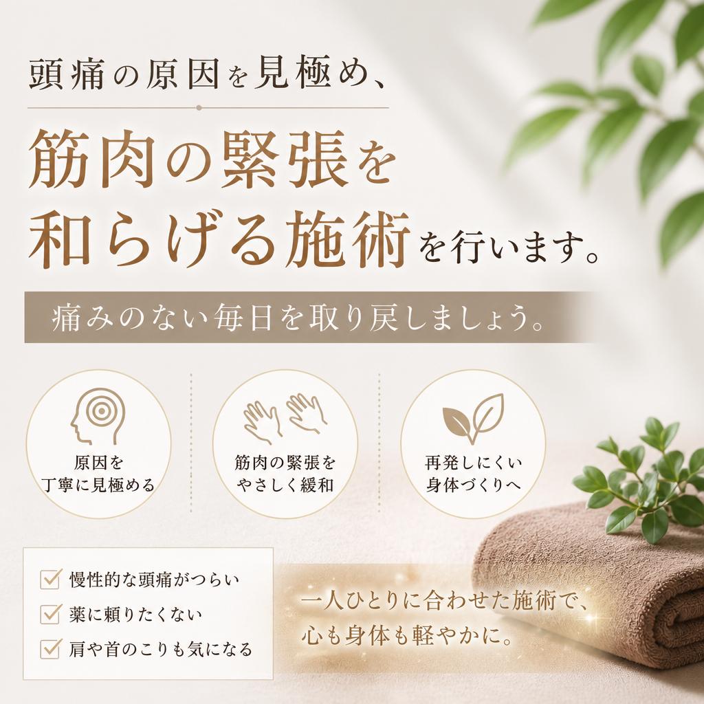 頭痛緩和のプロセス