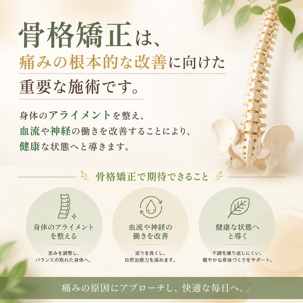 骨格矯正の重要性