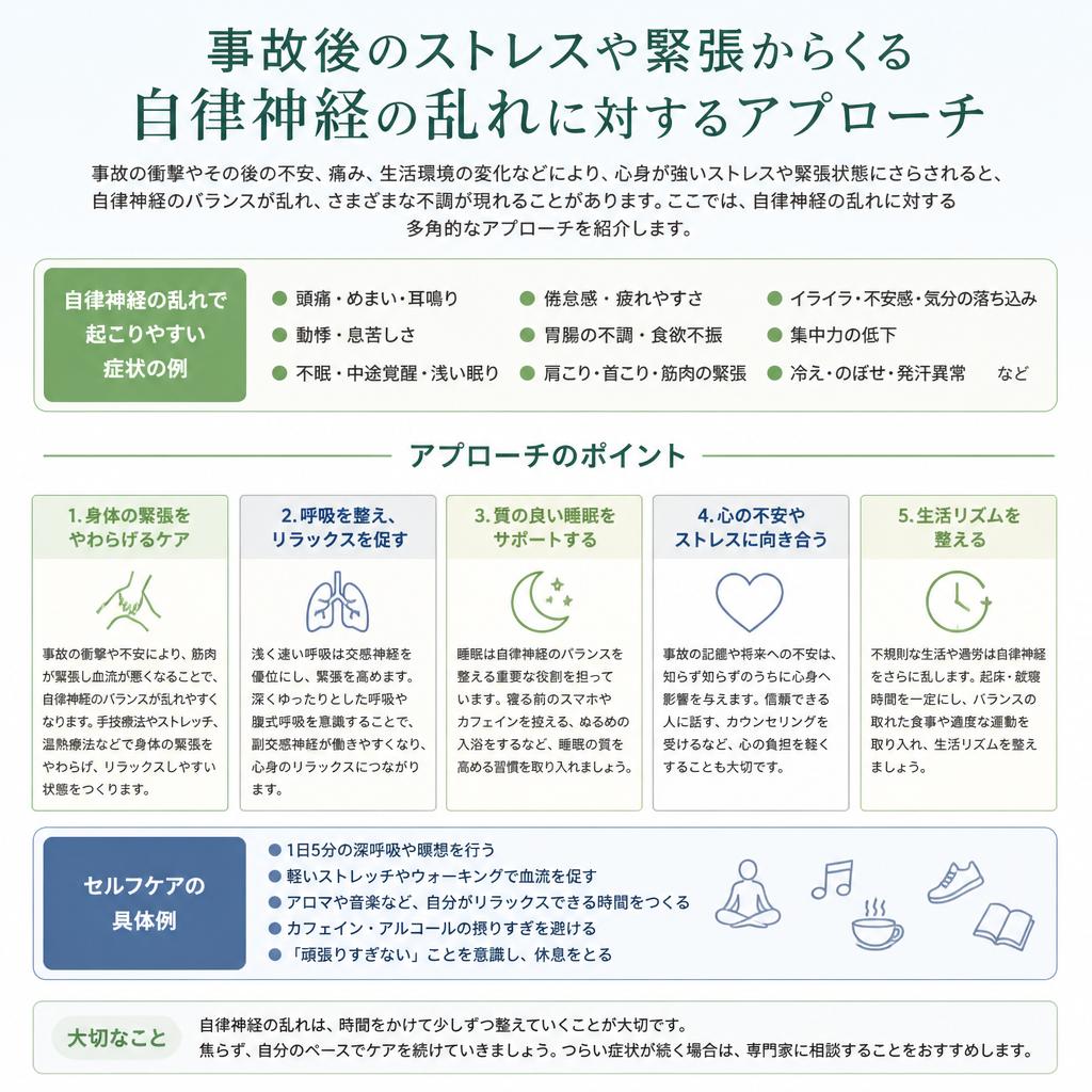 自律神経のバランス調整
