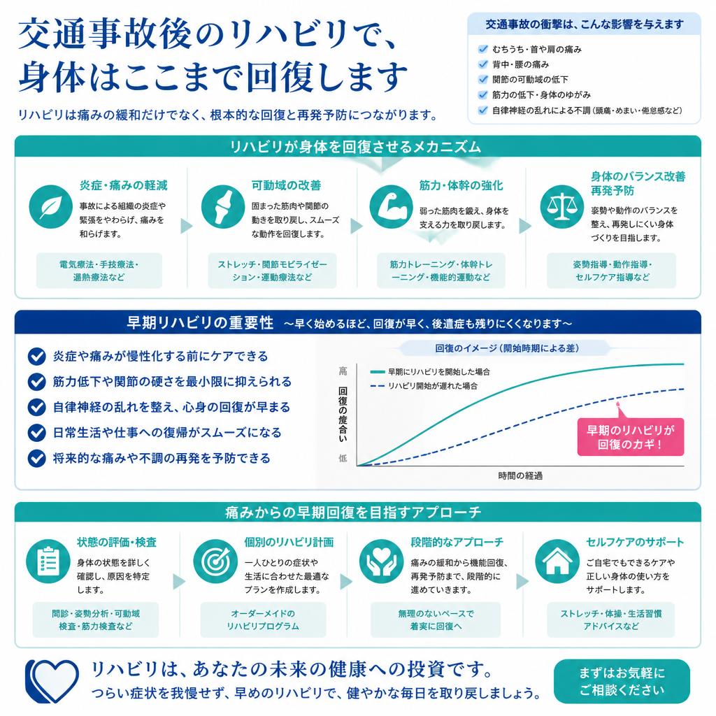 交通事故後のリハビリの重要性