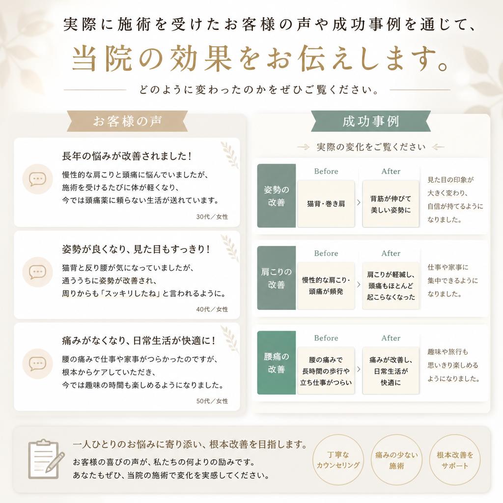 5. お客様の声と体験談
