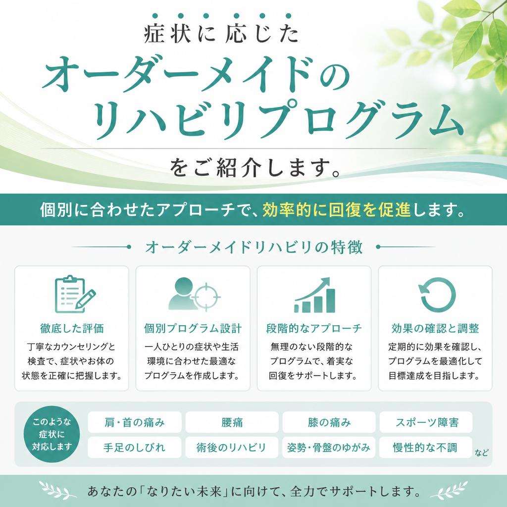 2. 当院のリハビリプログラムの特徴
