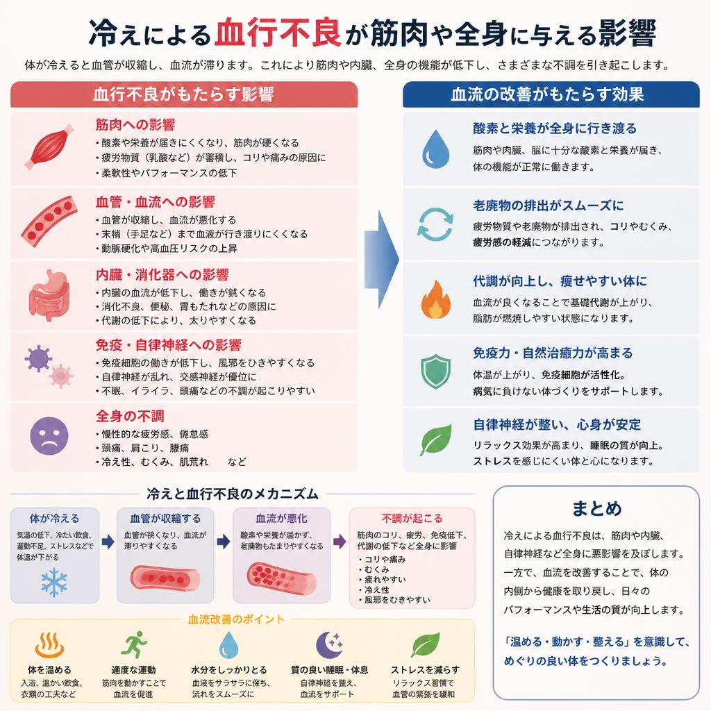 血行不良が与える影響