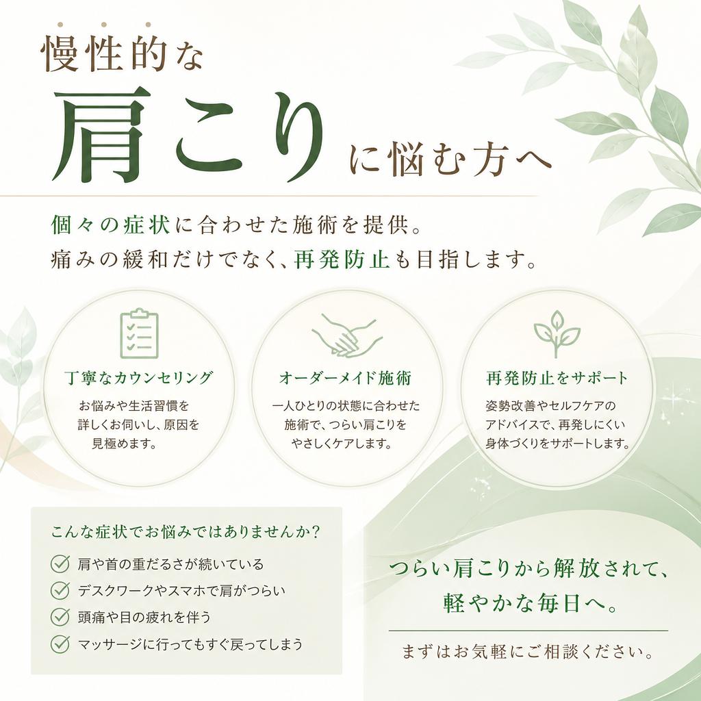 肩こり改善セッション