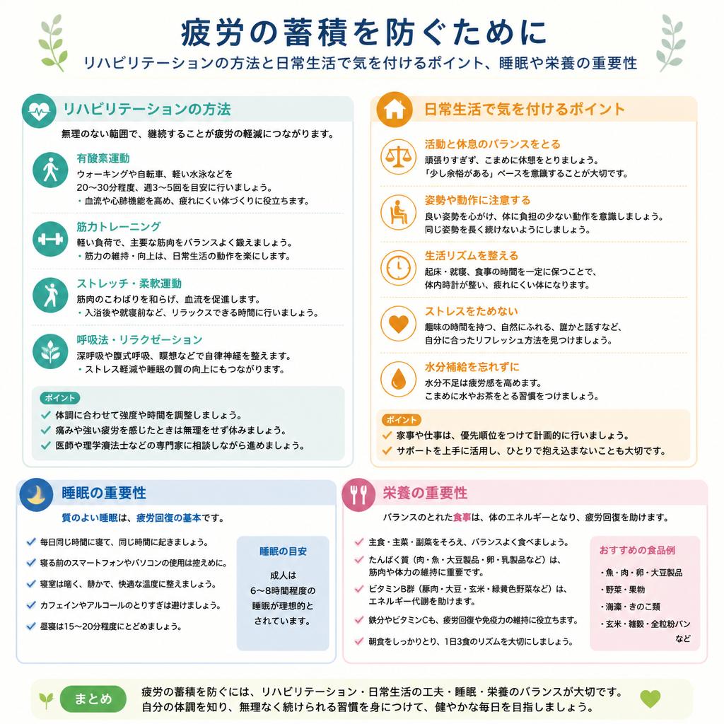 疲労回復に向けたアプローチ