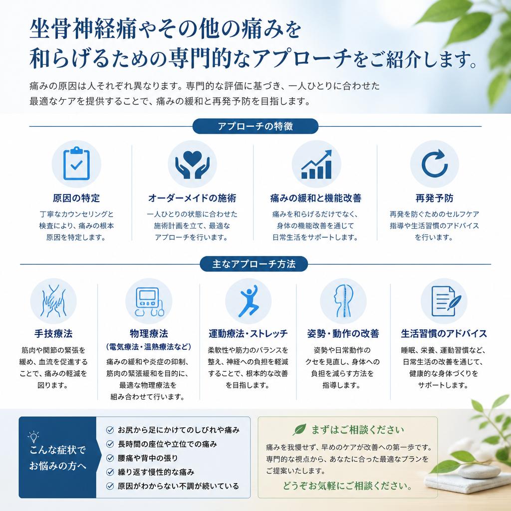 痛みの緩和を目的とした施術