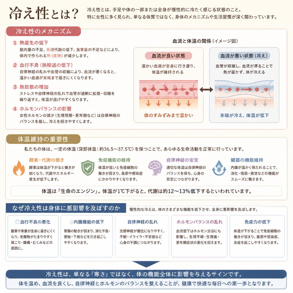 冷え性とそのメカニズム