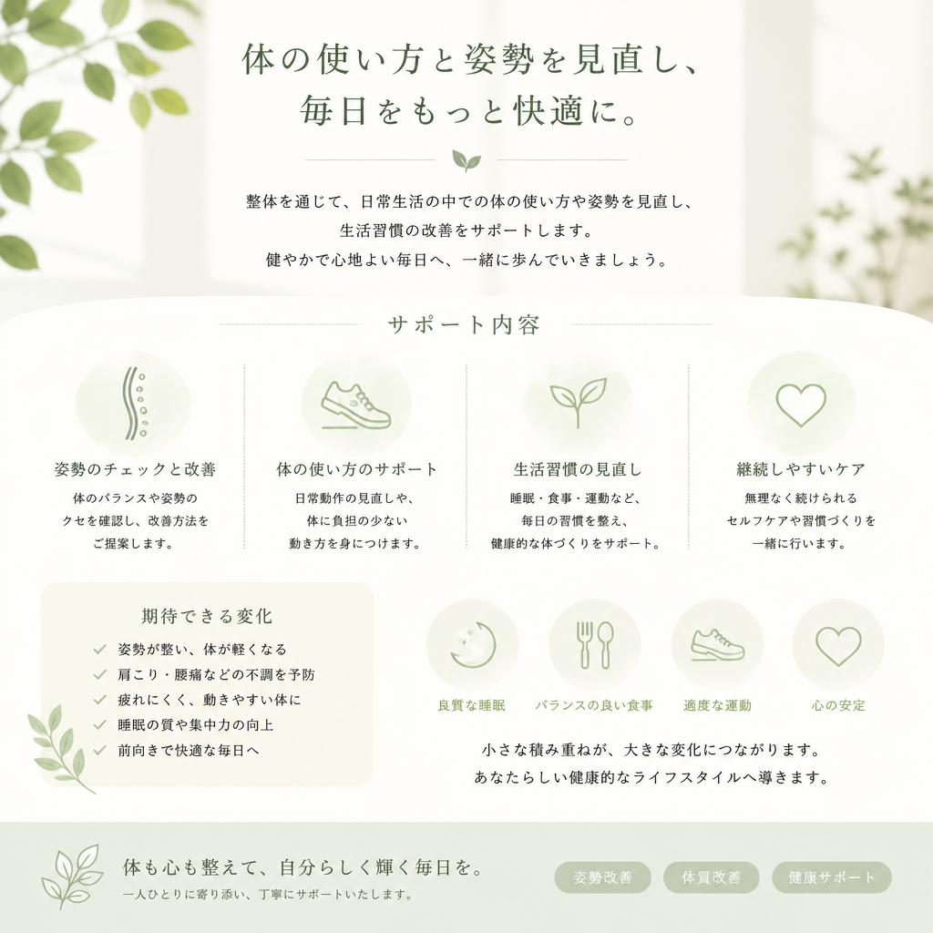 生活習慣の改善に向けたアプローチ