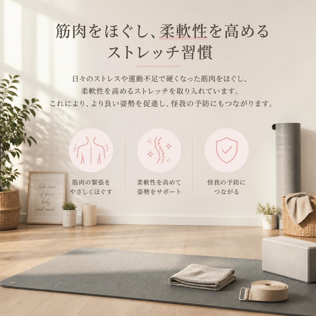 ストレッチで柔軟性を向上