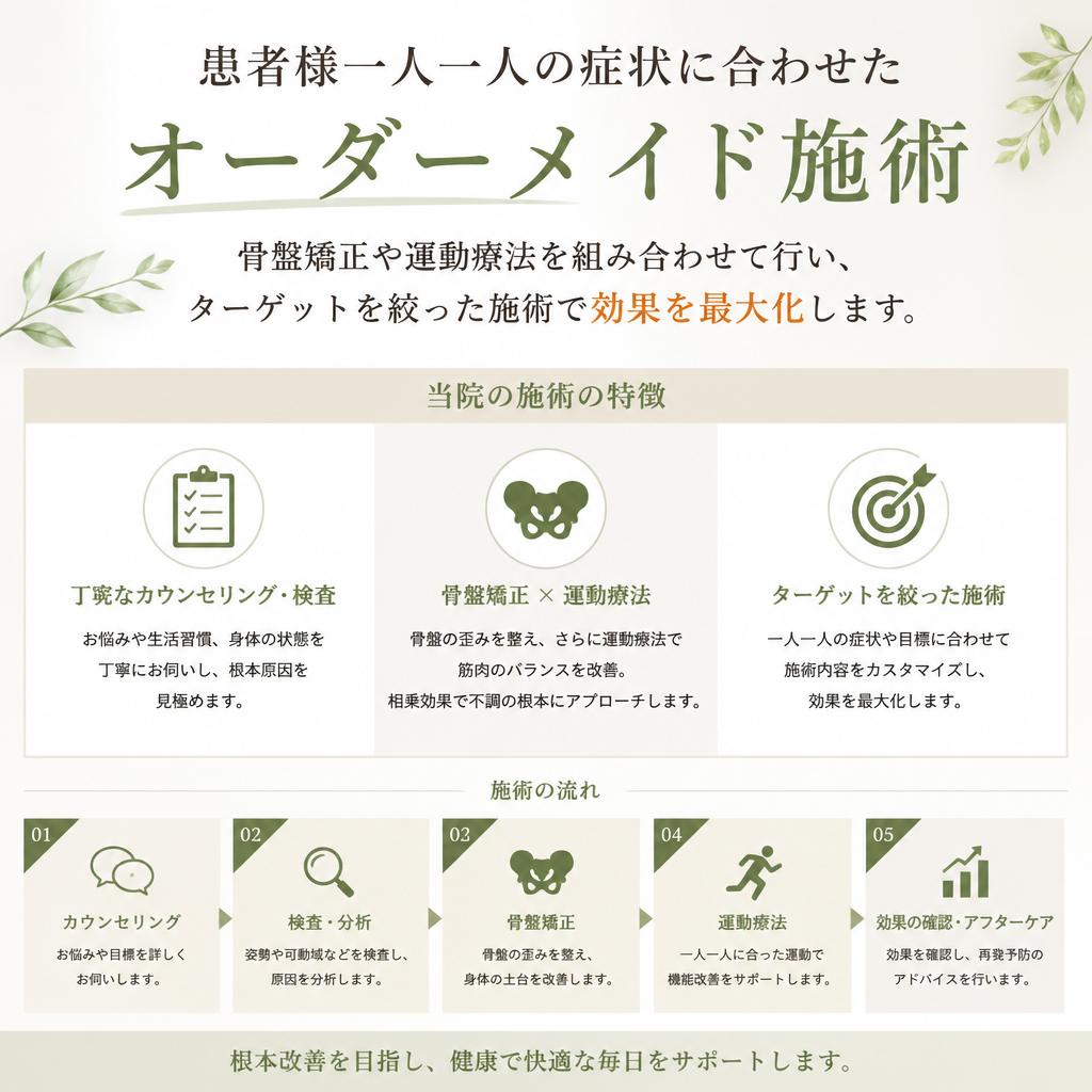 オーダーメイド施術で効果的なアプローチ