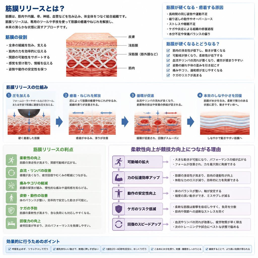 筋膜リリースで柔軟性を高める