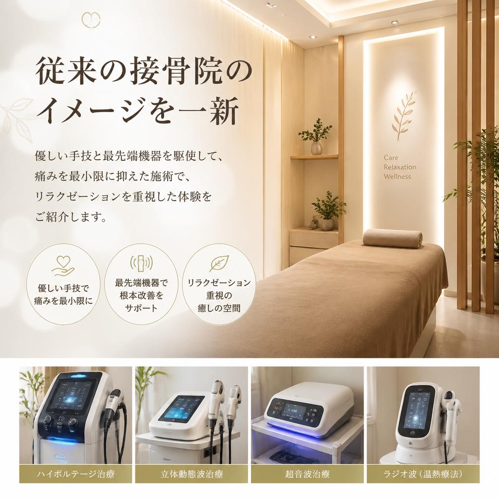 痛みの少ない施術とは？