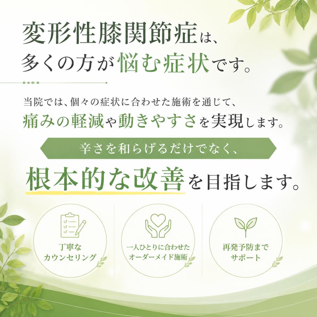 変形性膝関節症に対するアプローチ