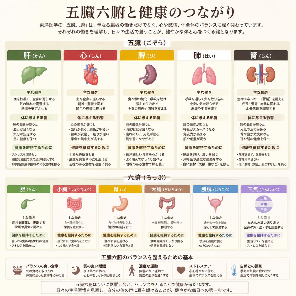 五臓六腑とその役割