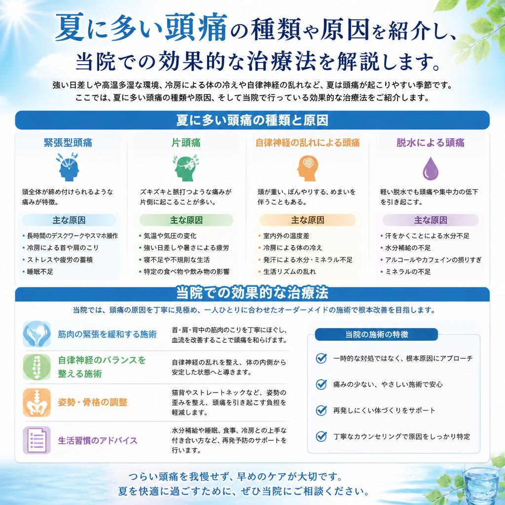 頭痛の原因と治療法