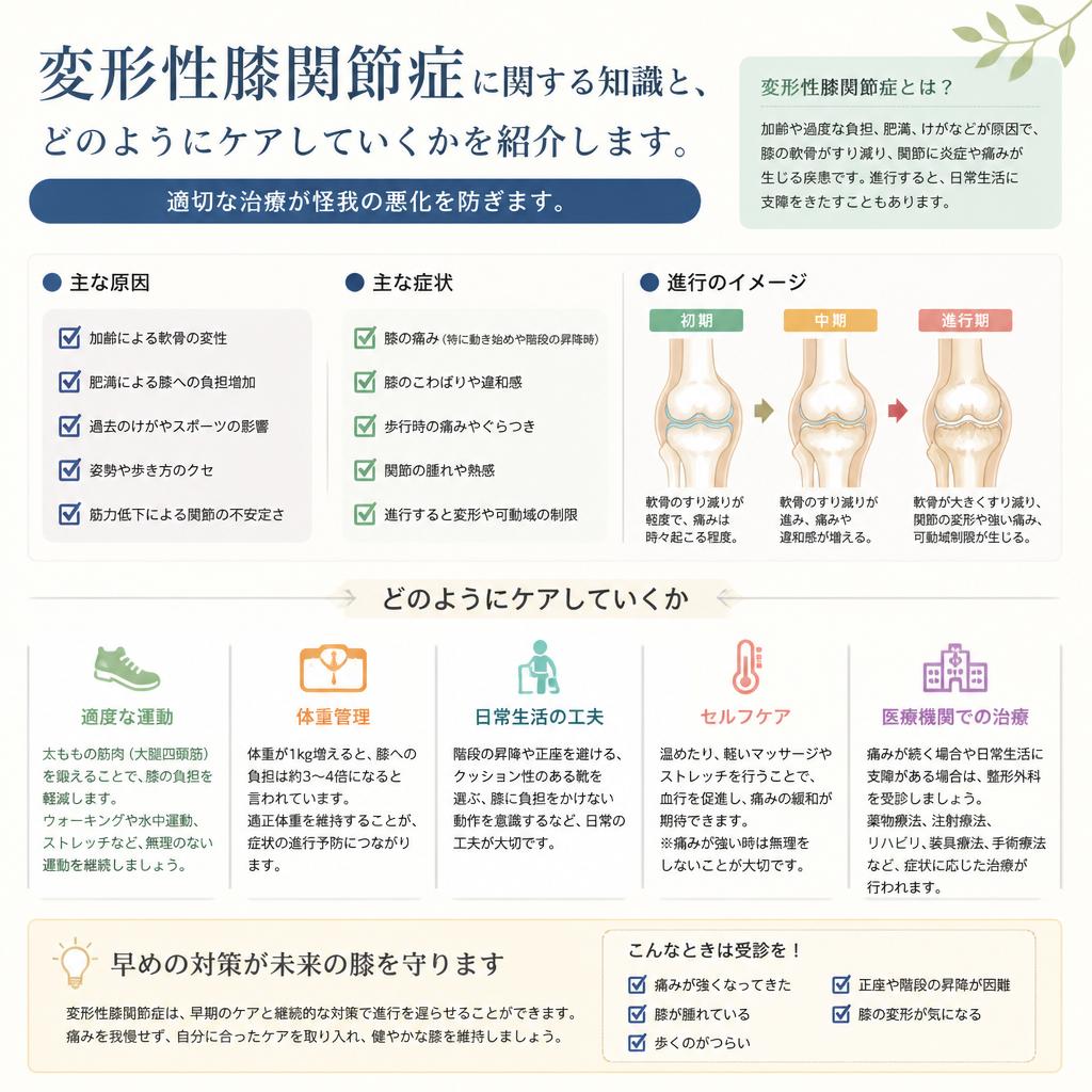変形性膝関節症の理解とケア