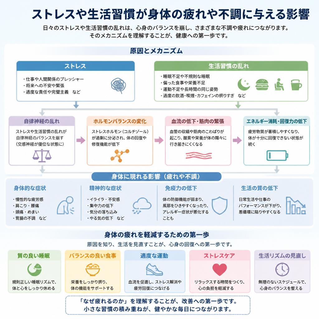 身体の疲れを感じる理由