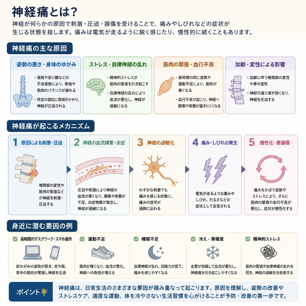 神経痛の原因とそのメカニズム