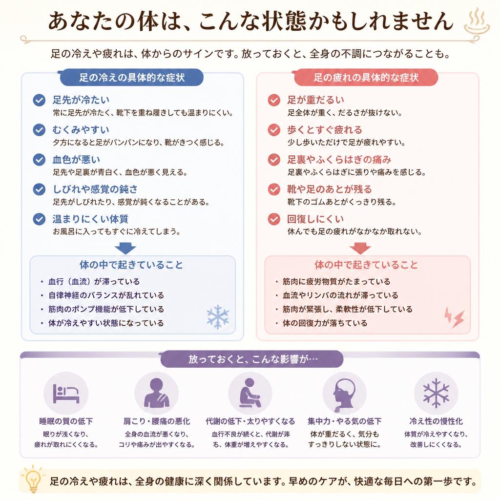 2. 足の冷えの症状とは