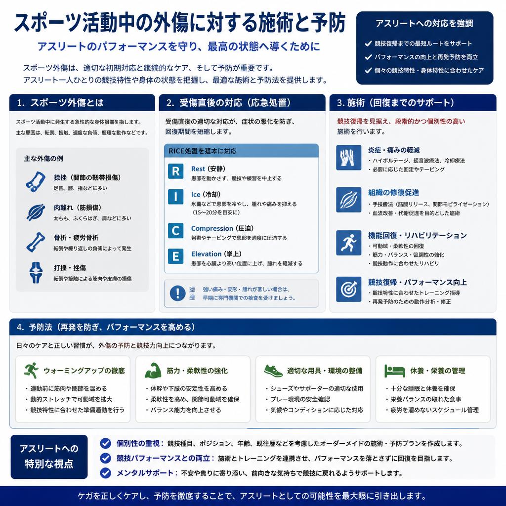 スポーツ外傷のケア