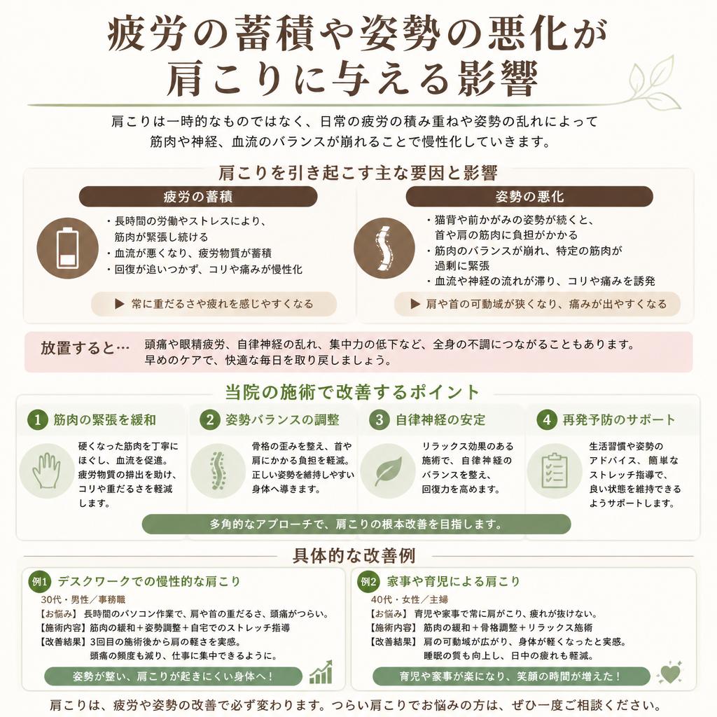 疲労回復と姿勢改善のメカニズム