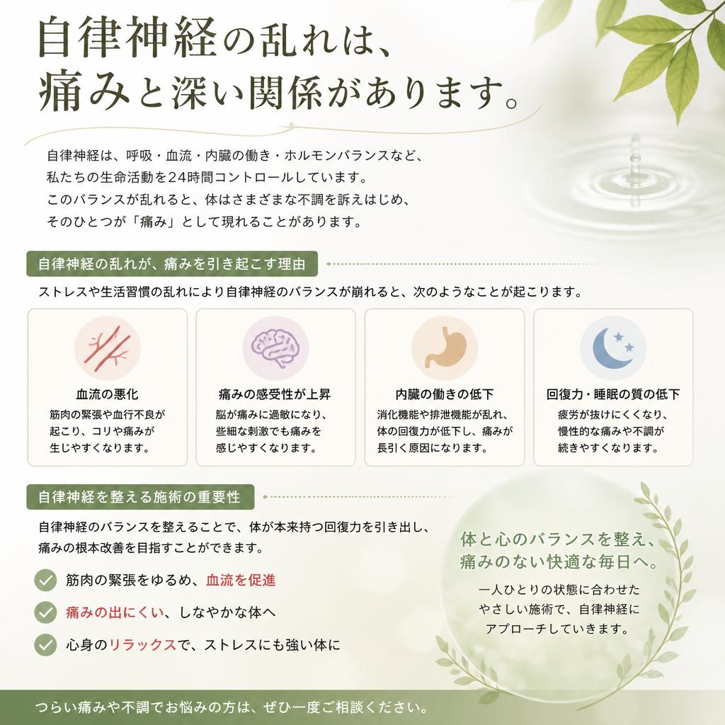 自律神経と痛みの関係
